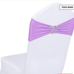 Obstal 50 PCS  Spandex Stretch Chair Sashes Bows